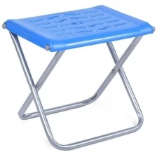 Стул пластик.сиденье складной, голубой, ПСП4 (труба 18мм,выс.33 см)